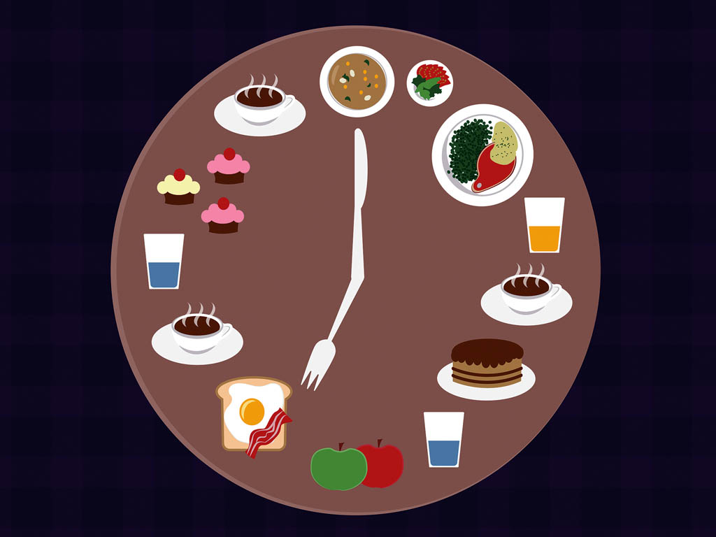 زمان بندی مصرف مواد غذایی